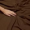 BEVI - Home Super Solid 144 TC 100% Microfiber Premium Bedsheet (Brown, Without Pillow Double Bed) view 1