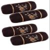 Rj Products Cotton Bolster Cover with Beautiful Rose Embroidery (Coffee_4piece) view 1