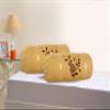 Rj Products Cotton Bolster Cover with Beautiful Rose Embroidery - (Beige_4piece) view 2