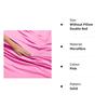 BEVI - Home Super Solid 144 TC 100% Microfiber Premium Bedsheet (Pink, Without Pillow Double Bed) view 3