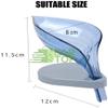 NEAR STOP Leaf Shape Soap Box, Creative Soap Box Detachable for Easy Cleaning, Soap Dishes Holder for Bathroom/Kitchen with Drain, Keep Soap Dry and Clean (4) view 2
