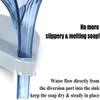 NEAR STOP Leaf Shape Soap Box, Creative Soap Box Detachable for Easy Cleaning, Soap Dishes Holder for Bathroom/Kitchen with Drain, Keep Soap Dry and Clean (4) view 4