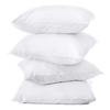 Bird Wing Solid White Colour Cushion Cover Set of 4 Premium Cotton for Home Decor Sofa, Bed and Chairs |Decorative Throw Pillow case | Size 12X12 Inch (30.48 x 30.48 cm) view 1