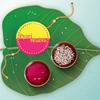 Bhai Please Pyari Bhabhi Rakhi with Fridge Magnet for Bhabhi | Set of 1 pc with Roli/Kumkum- Chawal| Kids, Girls Designer, Fancy, Fun, Movie Rakhi Set| with Raksha Bandhan Greetings view 3