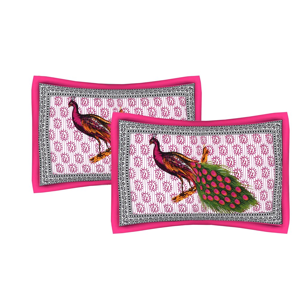 Urban Magic Animal Cushions & Pillows Cover (Pack of 2, 44 cm*66 cm, Pink)