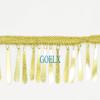 GOELX Shimmering Latkan Lace for Decorations, Designing, Sewing, Art & (Golden) view 2