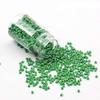 CRAFTS HAVELI 8/0 Green Opaque Seed Beads 100 Gram  Glass Pot Czech Beads for DIY Jewellery Making, Craft, Embroidery & Beading Projects view 1