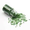 CRAFTS HAVELI 8/0 Green Translucent Glass Seed Beads  100g | Small Czech Beads for Jewellery Making, Embroidery, DIY Beading & Craft Projects view 1
