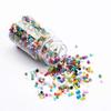 CRAFTS HAVELI 8/0 Glass Seed Beads  100 Gram Multi-Color Opaque Pot | Czech Beads for Jewelry Making, DIY Crafts, Embroidery & Beading Project view 1
