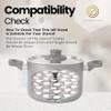 Eleven Rings Stainless Steel Mini Idli Maker with 3 Plates | Makes 54 Soft Button Idlis at Once | Compact idli Stand Only for Steamer, Cooker & Pot. view 4