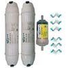 Seazone Ro Inline Pre-Carbon Filter, Sediment Filter, 4" inch Mineral Cartridge and 6 Pieces Connector All RO Water Purifier view 1