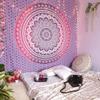 DRAVY HANDICRAFTS Cotton Tapestry Mandala Tapestry Wall Hanging Bedsheet Wall Hanging (Purple, Twin) view 1