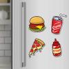 Presta MDF Wooden Cute Fast Food Fridge Magnet for Home and Kitchen Decoration (Multicolour, 3x2 Inches) - Set of 4 view 2