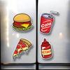 Presta MDF Wooden Cute Fast Food Fridge Magnet for Home and Kitchen Decoration (Multicolour, 3x2 Inches) - Set of 4 view 4