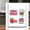 Presta Gifts MDF Wooden Foodie Funny Fridge Magnet for Home and Kitchen Decoration (Multicolour, 3x2 Inches) - Set of 4 Designs view 4