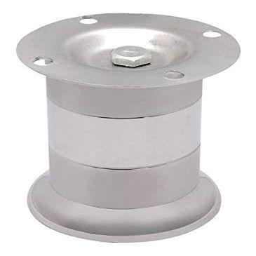 Nixnine Strong Stainless Steel Round Sofa Leg, 45 mm Tickness Finish Glossy (3 inch) Pack of 6,