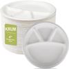 SONU SPORTS CO. SPORTS GOODS SSSG Natural and Biodegradable Disposable Round Plate10 Inch Pack of 50 view 1