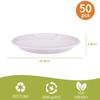 SONU SPORTS CO. SPORTS GOODS SSSG Natural and Biodegradable Disposable Round Plate10 Inch Pack of 50 view 3