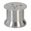 Nixnine Strong Stainless Steel Round Sofa Leg, 50 mm Tickness Finish Glossy & Embossed (4 inch) Pack of 4, view 1