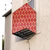 The Furnishing Tree Window AC Cover for 1 Ton Capacity PVC Waterproof and Dustproof Frieze Pattern Maroon view 1