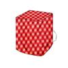 The Furnishing Tree Window AC Cover for 2 Ton Capacity PVC Waterproof and Dustproof Gingham Pattern Red view 3