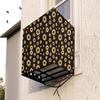 The Furnishing Tree Window AC Cover for 1 Ton capacity PVC Waterproof and Dustproof Floral Pattern Yellow view 1
