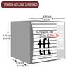 The Furnishing Tree Window AC Cover for 1 Ton Capacity PVC Waterproof and Dustproof Polka dot Pattern Pink view 2