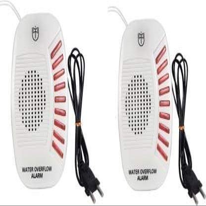 Tool Point Plastic Electric Water Tank Overflow Alarm Pack of 2 (Medium, White)