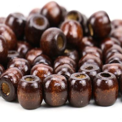 SR Craft Wooden Beads 10 mm Round Dark Brown Color (1000)