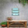 CVANU Abstract Welcome to Our Sweet Home Wall Hanging Board Plaque Sign (Green, 12 x 10.5 Inch) view 3