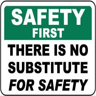 Safety First There is no Substitute for safetyFoam Board Water Proof with Double Sided Sticker