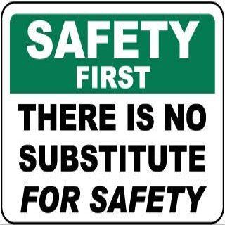 Safety First There is no Substitute for safetyFoam Board Water Proof with Double Sided Sticker