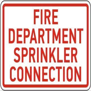 Fire Department Sprinkler connectionFoam Board Water Proof with Double Sided Sticker