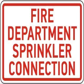 Fire Department Sprinkler connectionFoam Board Water Proof with Double Sided Sticker