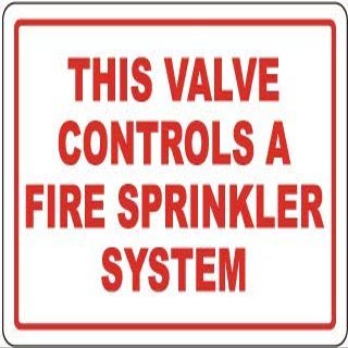 This Valve Controls fire Sprinkler systemFoam Board Water Proof with Double Sided Sticker