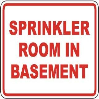 Sprinkler Room in basementFoam Board Water Proof with Double Sided Sticker