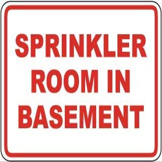 Sprinkler Room in basementFoam Board Water Proof with Double Sided Sticker