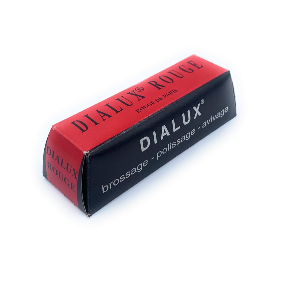 Aone Dialux Red High Polishing Rouge Bar Used on Gold, Silver & Brass for High Mirror Finish Polishing for Jewellery Making & Repair, Watchmaking, Model Making & Hobby Crafts DIY