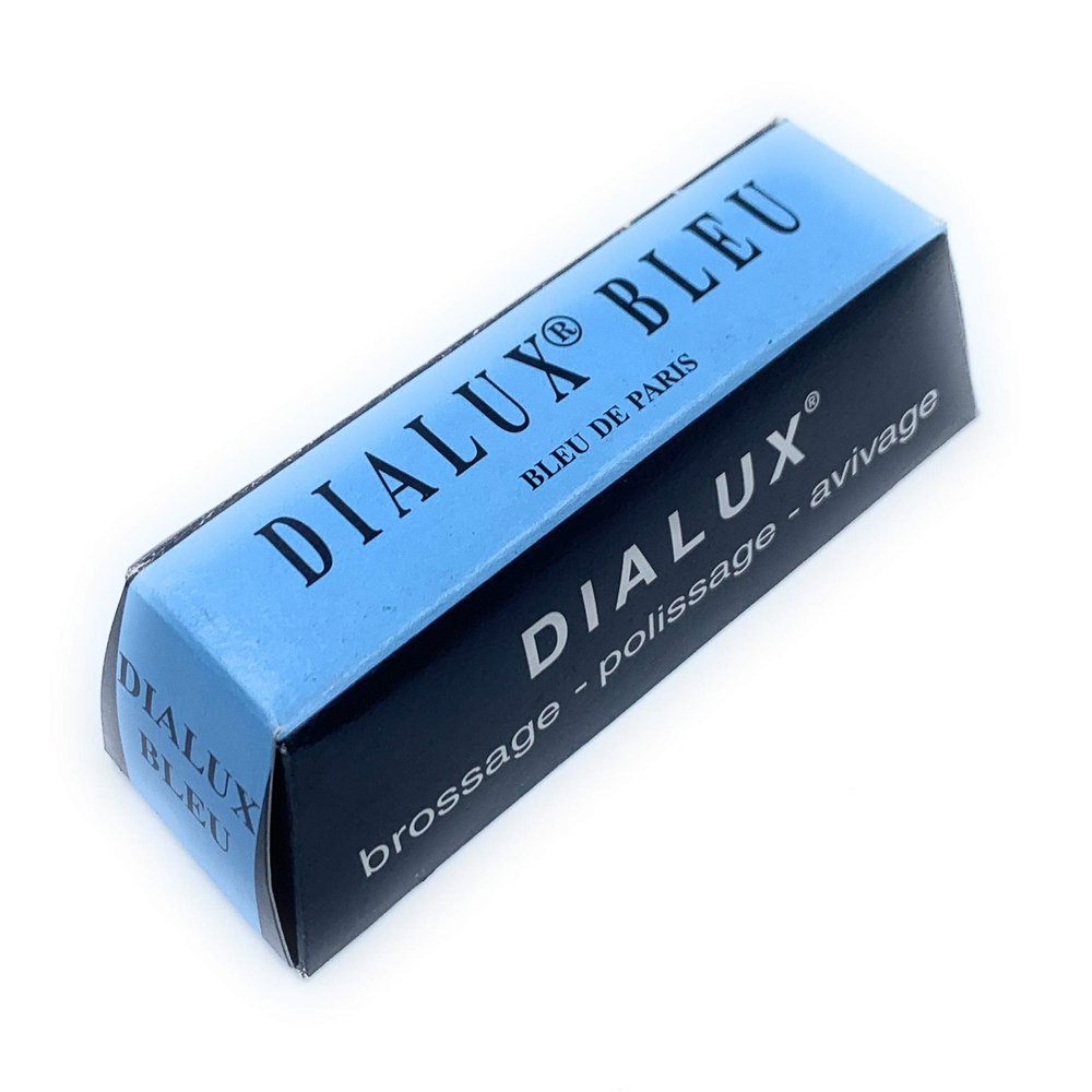 Aone Dialux Blue High Polishing Rouge Bar Used on All Metals for Removing Scratches, Cleaning & High Lustre Finish for Jewellery Making & Repair, Watchmaking, Model Making & Hobby Crafts DIY