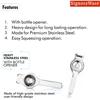 Signoraware Lemon Squeezer with Bottle Opener | Food Grade Stainless Steel | Rust Resistant & Easy to Use | Ideal for Kitchen & Bar Use | (Set of 1 | Silver | Compact Design) view 4