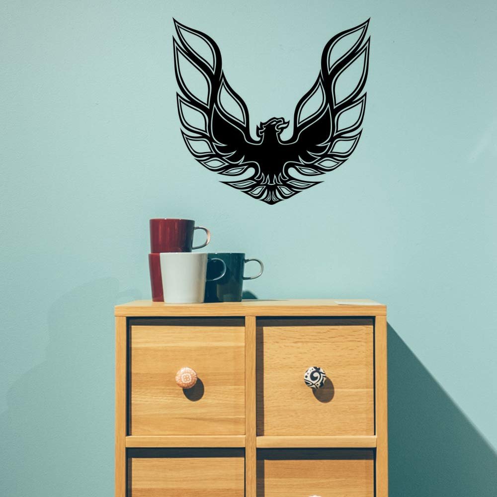 Gadgets Wrap Wall Decals 29CM Wall Stickers Black Color - (Pontiac Firebird)