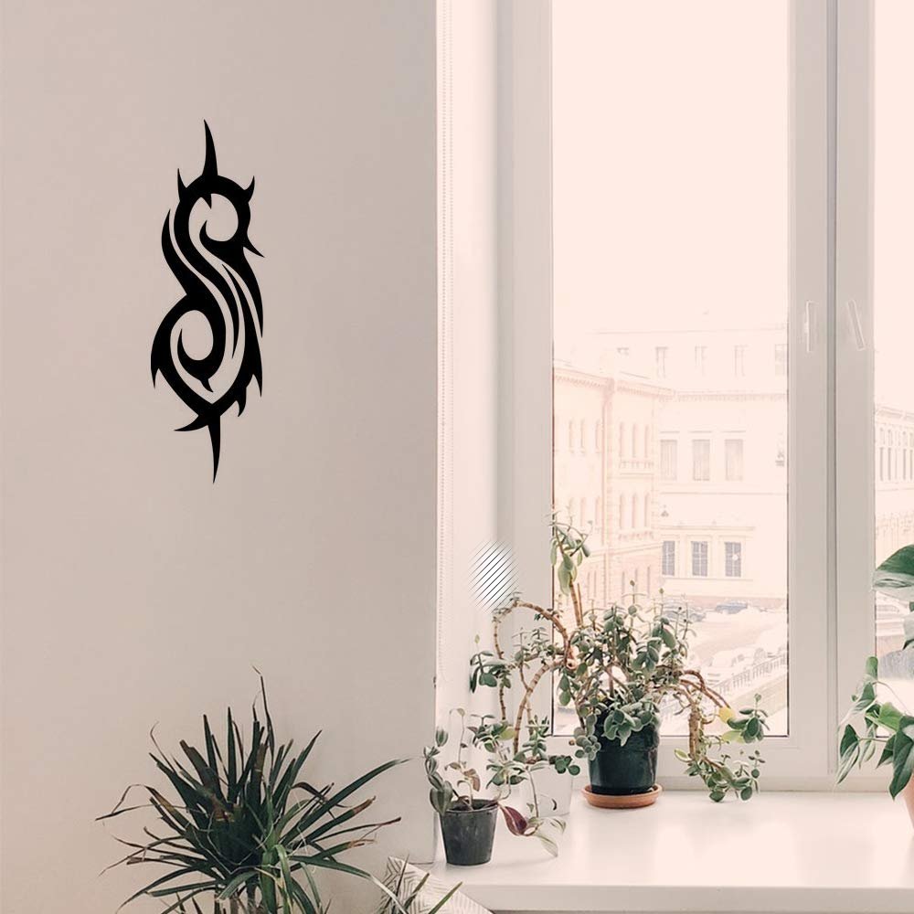 Gadgets Wrap Wall Decals 29CM Wall Stickers Black Color - (Slipknot Rock Band)