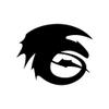 Gadgets Wrap Wall Decals 29CM Wall Stickers Black Color - (Toothless Train Dragon) view 2