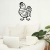Gadgets Wrap Wall Decals 29CM Wall Stickers Black Color - (Chicken Hen) view 1