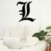 Gadgets Wrap Wall Decals 29CM Wall Stickers Black Color - (Death Note L Letter) view 1