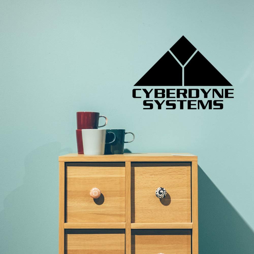 Gadgets Wrap Wall Decals 29CM Wall Stickers Black Color - (Cyberdyne Systems Terminator)