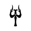 Gadgets Wrap Wall Decals 29CM Wall Stickers Black Color - (Trident of Shiva Trishula, JL20-drp-11674) view 2