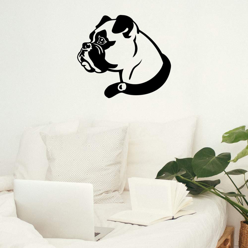 Gadgets Wrap Wall Decals 29CM Wall Stickers Black Color - (Boxer Dog)