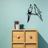 Gadgets Wrap Wall Decals 29CM Wall Stickers Black Color - (Cockatiel Bird) view 1