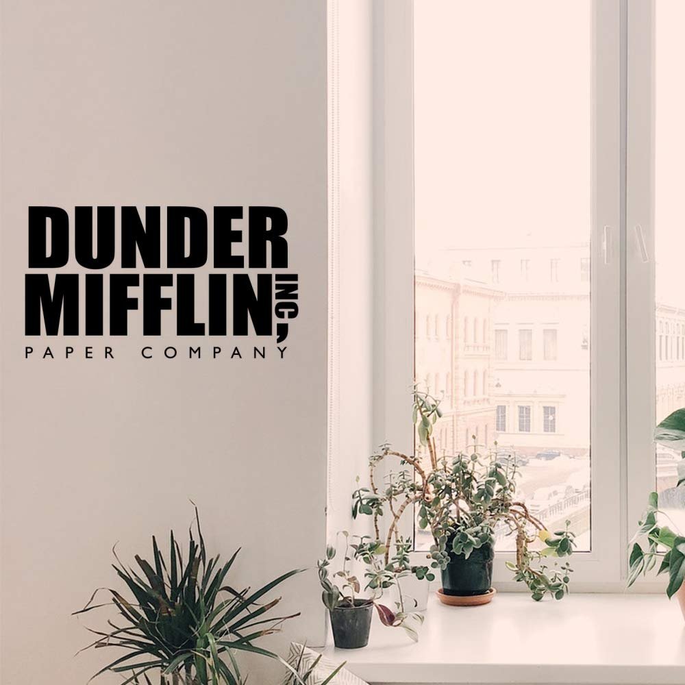Gadgets Wrap Wall Decals 29CM Wall Stickers Black Color - (Dunder Mifflin Inc)